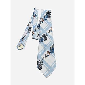 Beau Brummell Goldsmiths Men's‎ Necktie Tie Poly Multicolor Paisley Satin 56”